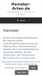 Mobile Screenshot of hamster-arten.de